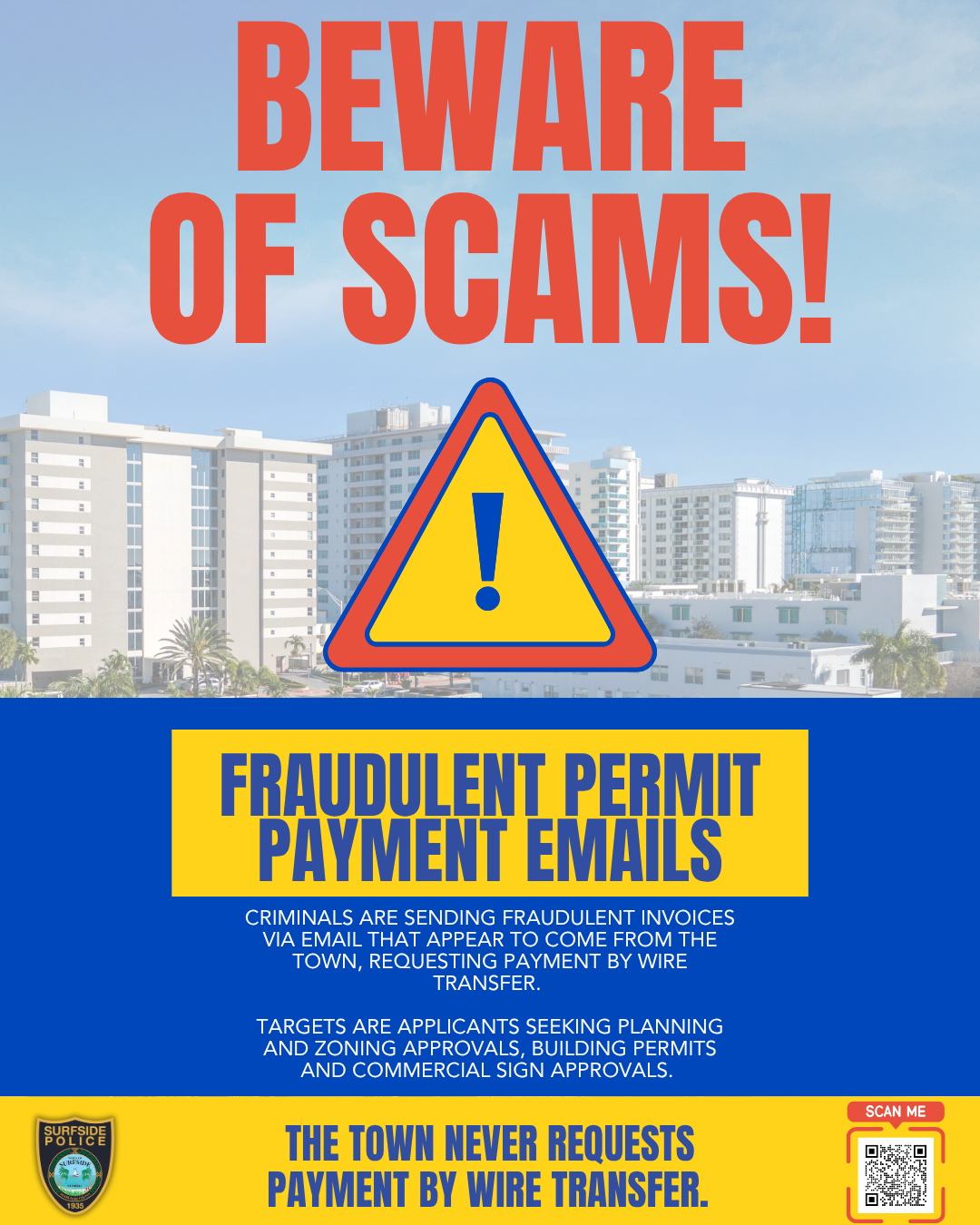 Beware of Scams