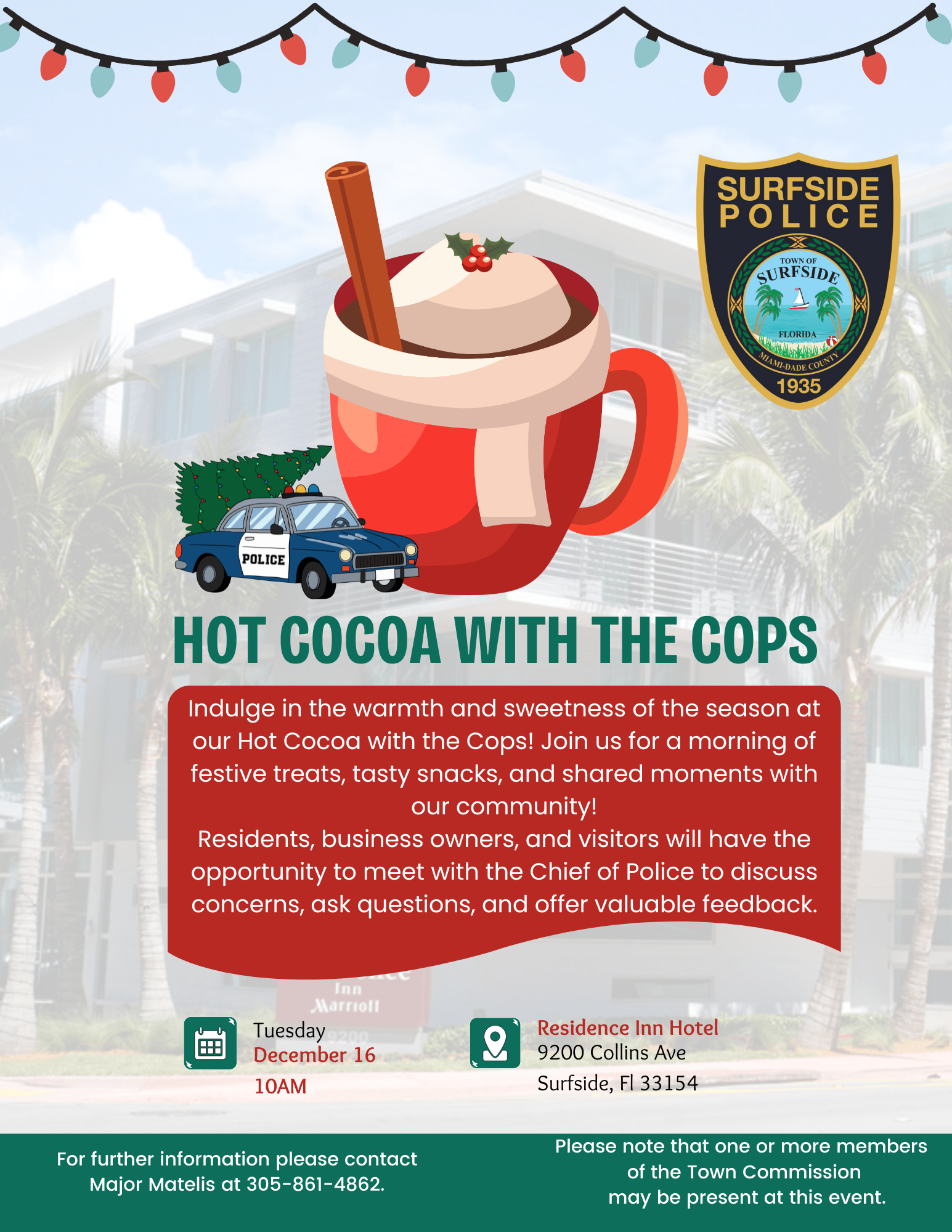 Hot Cocoa with the cops Flyer