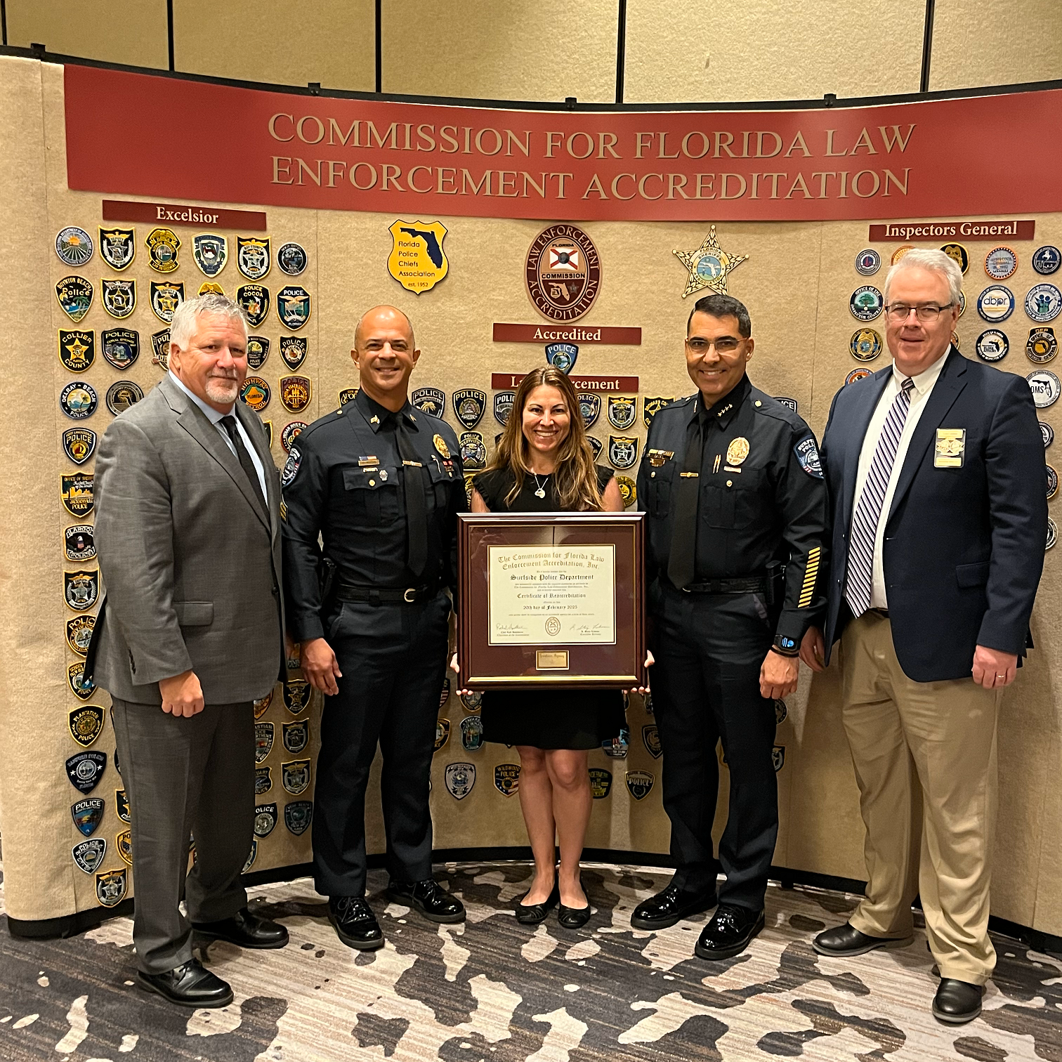Surfside Police Department Achieves Excelsior Status for Accreditation