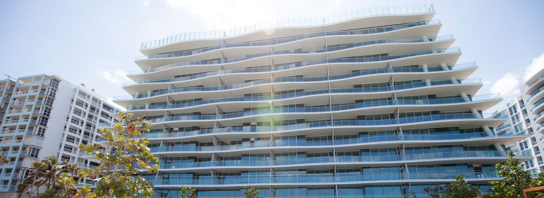 Residential beachfront building - photo courtesy of Jacober Creative