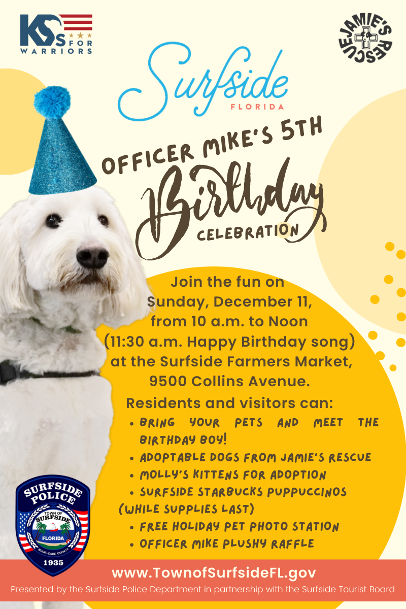 officer mike bday flyer
